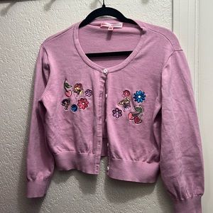Lavender-pinkish cropped 3/4 sleeve Dolls Kill Powerpuff Girls cardigan 1X